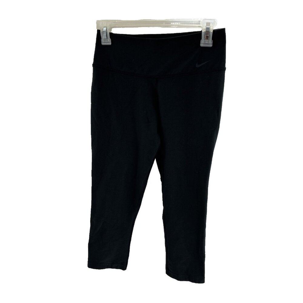 Nike Dri Fit Womens Size S Capri Leggings Black Cropped Athletic Workout Pants